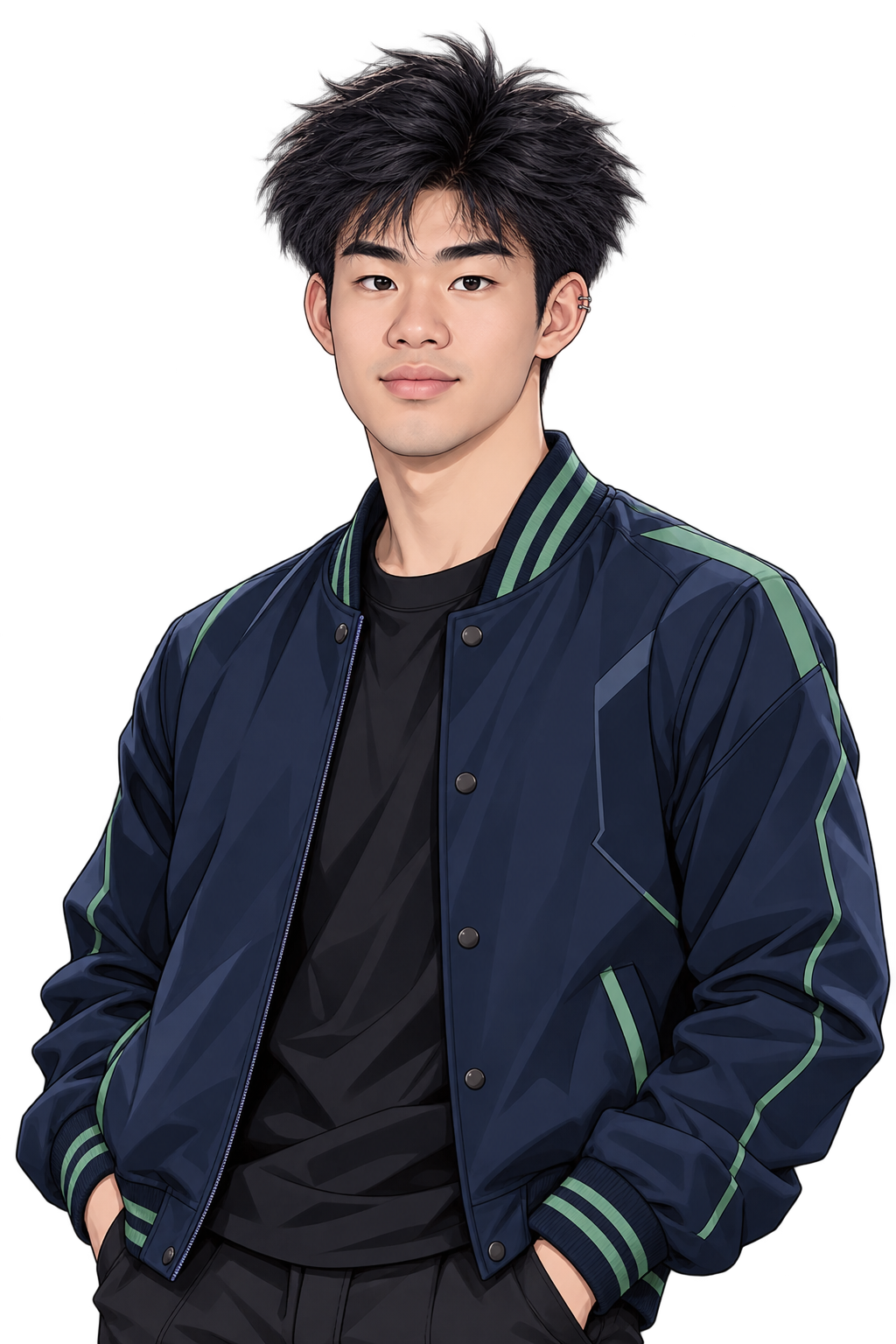 Esports anime portrait of Jason Bu